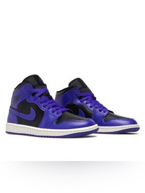 Nike Women's Air Jordan 1 Mid "Purple and Black"